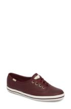 Women's Keds For Kate Spade New York Leather Sneaker M - Burgundy