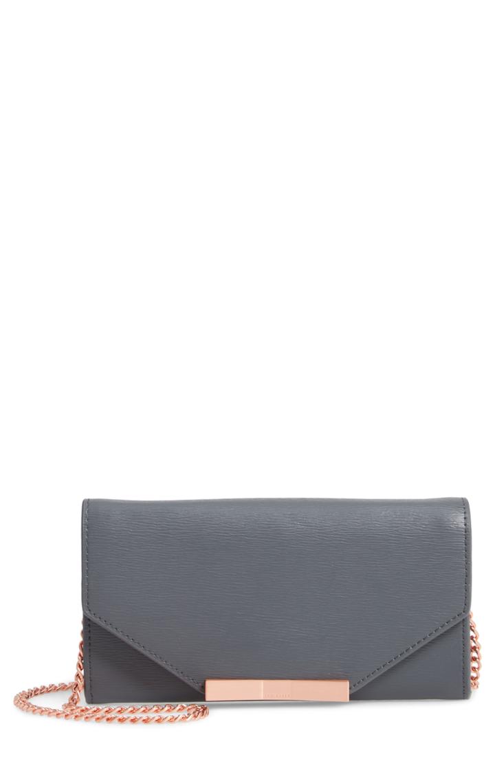 Ted Baker London Mini Adar Bark Crossbody Bag - Grey