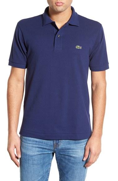 Men's Lacoste 'l1212' Pique Polo (l) - Blue