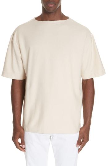 Men's Lemaire Boatneck T-shirt - Beige