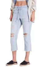 Women's Free People Northern Sky Ripped Crop Jeans - Blue