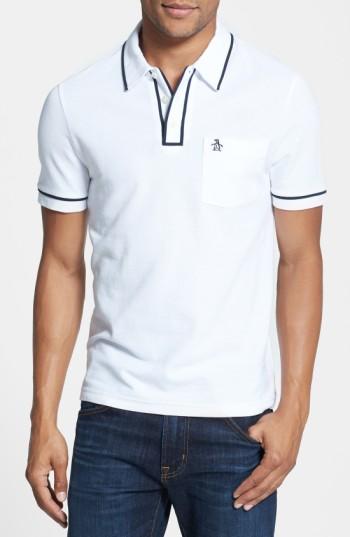 Men's Original Penguin 'earl' Pique Polo - White