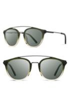 Women's Shwood Kinsrow 49mm Polarized Round Sunglasses - Mojito/ G15