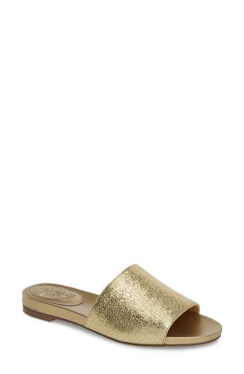 Women's Vince Camuto Haydan Slide Sandal M - Metallic