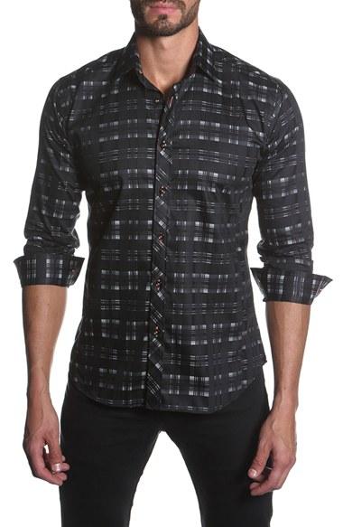 Men's Jared Lang Trim Fit Sport Shirt - Black