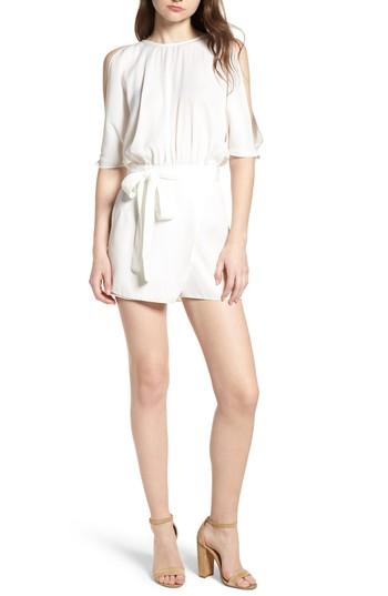 Women's Bishop + Young Jet Set Cold Shoulder Romper - White