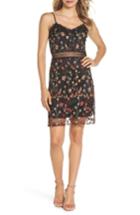 Women's Nsr Madison Embroidered Mesh Dress - Black
