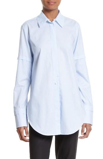 Women's Helmut Lang Ticking Stripe Cotton Top