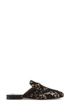 Women's Gucci Lace Princetown Loafer Mule .5us / 37.5eu - Black