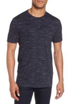 Men's Calibrate Space Dyed One-button Henley T-shirt - Blue