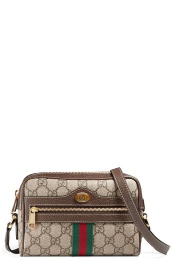 Gucci Ophidia Small Gg Supreme Canvas Crossbody Bag -