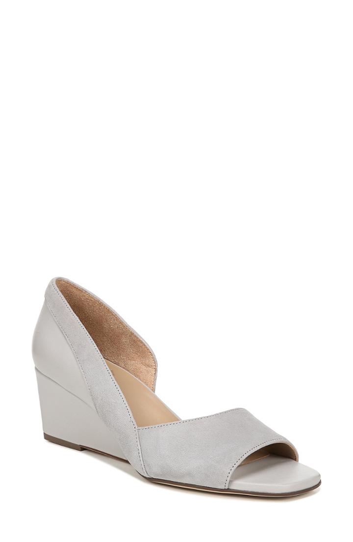 Women's Naturalizer Zula D'orsay Wedge Sandal M - Grey