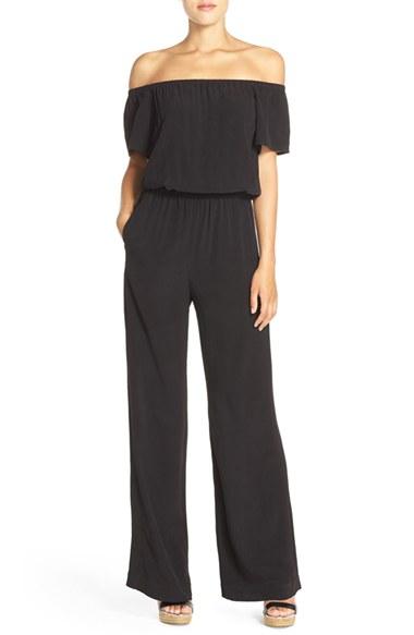 Women's Charles Henry Off The Shoulder Jumpsuit