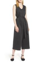 Women's Eileen Fisher Crop Jumpsuit, Size - Grey