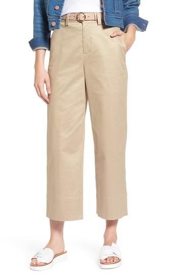Women's 1901 High Waist Crop Wide Leg Pants - Brown