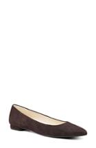 Women's Nine West 'onlee' Pointy Toe Flat M - Brown