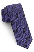 Men's Ted Baker London Midnight Paisley Silk Tie, Size - Purple