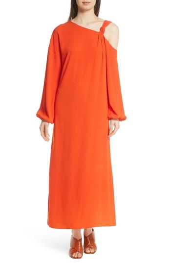 Women's Elizabeth And James Shontae One-shoulder Maxi Dress - Orange