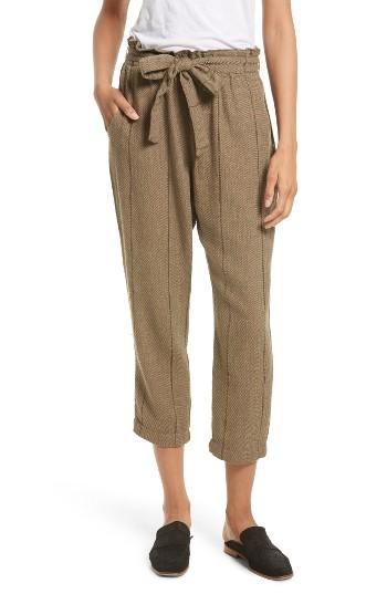 Women's Free People Wild Coast High Waist Crop Pants - Green