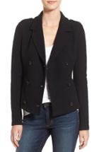 Women's James Perse Double Breasted Blazer - Black