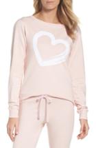 Women's Love+grace Lordes Fuzzy Fleece Sweatshirt - Pink
