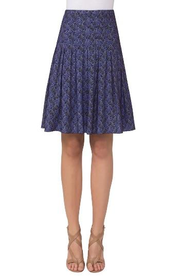 Women's Akris Punto Las Rochas Print Pleated Skirt