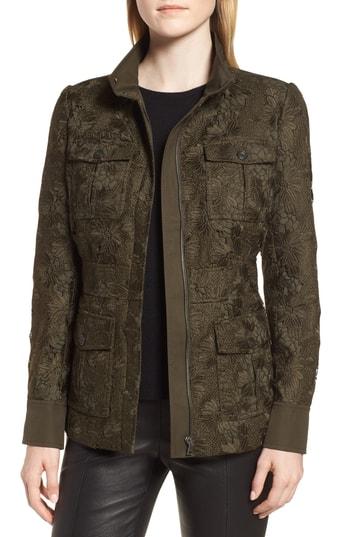 Women's Nordstrom Signature Lace Surplus Jacket - Green