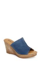 Women's Bella Vita Wedge Slide Sandal N - Blue