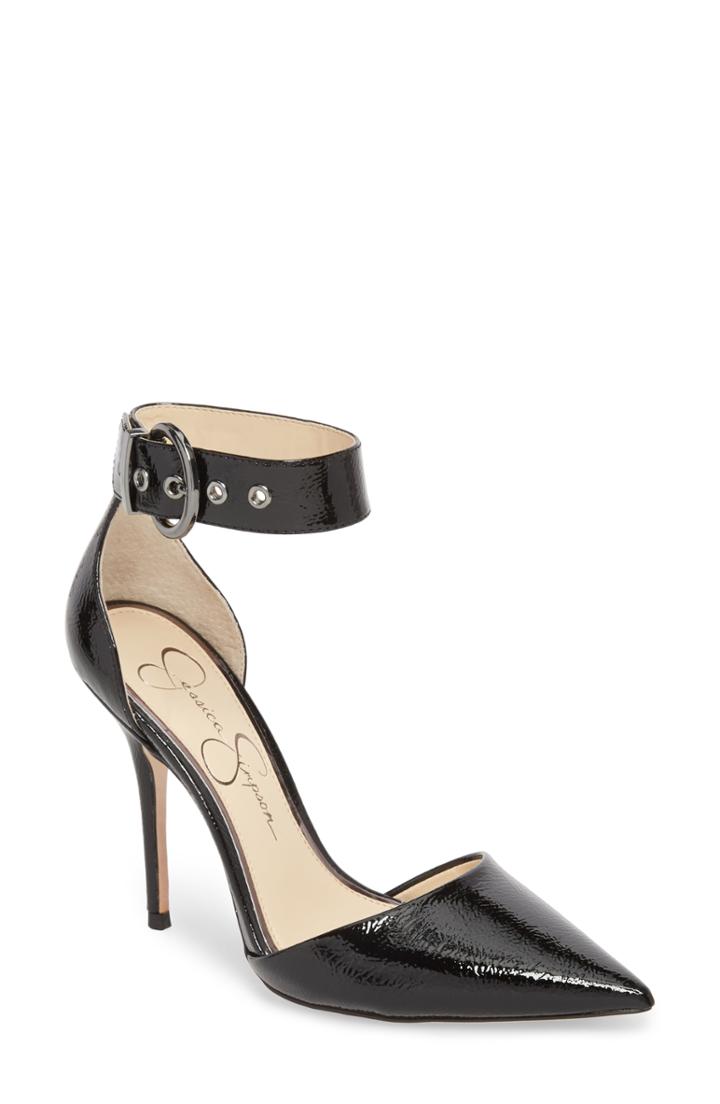 Women's Jessica Simpson Waldin Cuff D'orsay Pump .5 M - Black