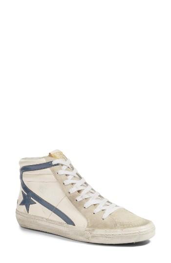Women's Golden Goose Slide Mid Top Sneaker Eu - Ivory