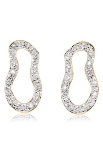Women's Monica Vinader Riva Pod Diamond Drop Earrings