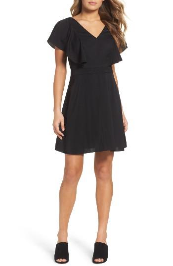 Women's Chelsea28 Ruffle Fit & Flare Dress - Black