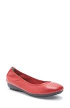 Women's Me Too Janell Sliver Wedge Flat .5 W - Red