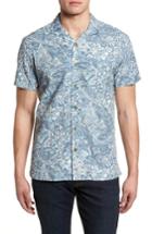 Men's Kahala The Shoals Trim Fit Camp Shirt - Grey