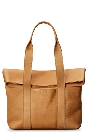 Shinola Cass Dearborn Leather Tote - Beige