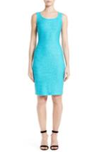 Women's St. John Collection Newport Knit Sheath Dress - Blue