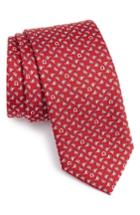 Men's Salvatore Ferragamo Gancio Sail Woven Silk Tie, Size - None