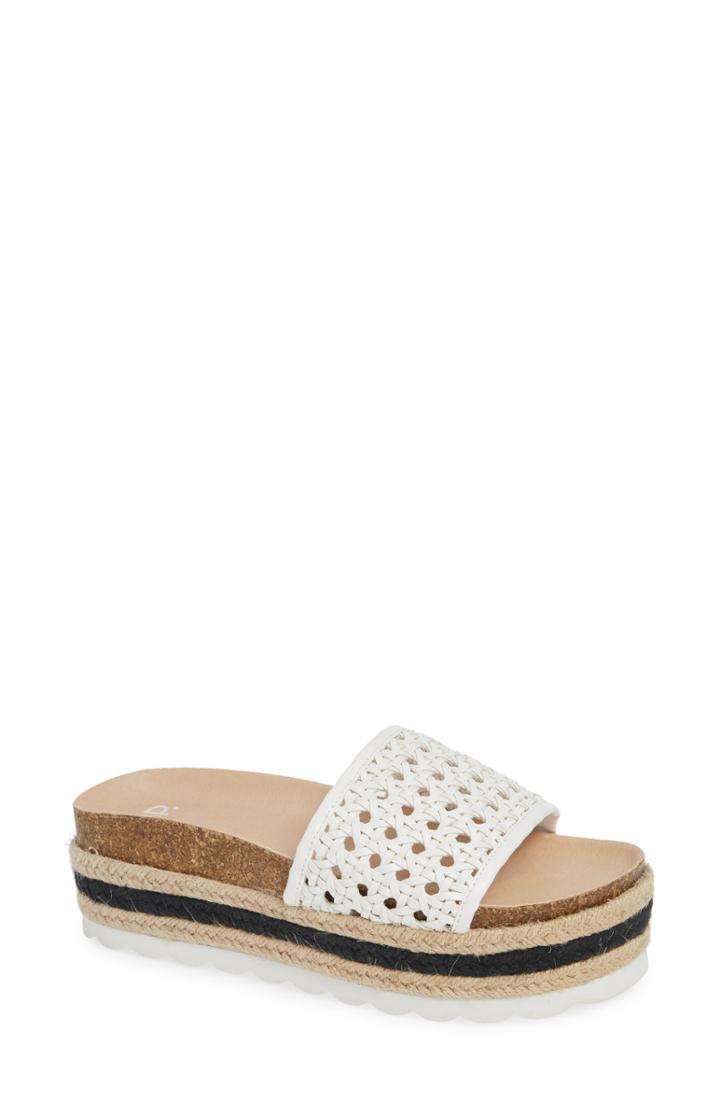 Women's Bp. Tandy Platform Slide Sandal M - White