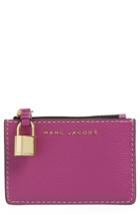 Women's Marc Jacobs The Grind Leather Wallet - Purple