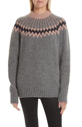 Women's Grey Jason Wu Olympia Wool Blend Sweater
