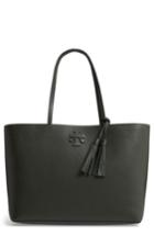 Tory Burch Mcgraw Leather Tote - Green