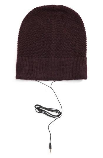 Women's Rebecca Minkoff Slouchy Beanie With Headphones - Purple