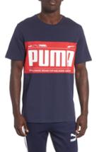 Men's Puma Graphic Logoblock T-shirt - Blue