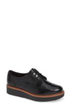 Women's Clarks Teadale Maira Wingtip Derby .5 M - Black