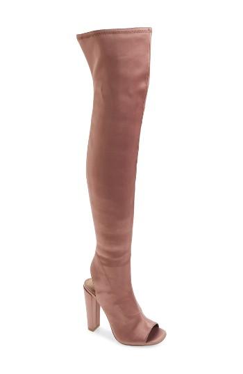 Women's Steve Madden Kimmi Over The Knee Boot .5 M - Pink