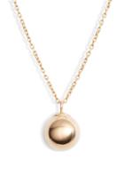 Women's Poppy Finch Gold Ball Pendant Necklace
