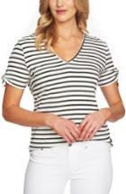 Women's Cece Stripe Rib Knit Top