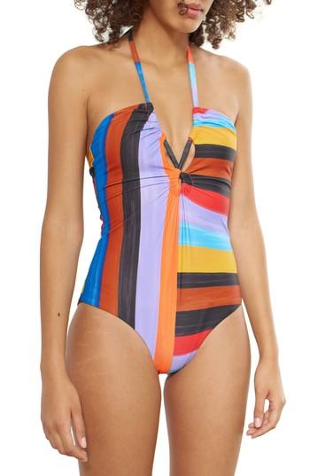 Women's Mara Hoffman Aya One-piece Swimsuit - Black