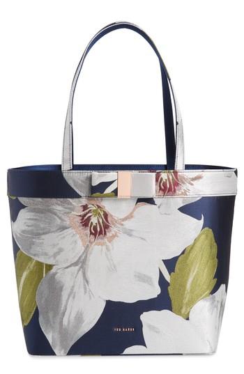 Ted Baker London Cherrey Chatsworth Satin Shopper - Blue