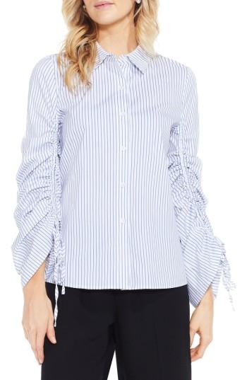Women's Vince Camuto Simple Stripe Shirt - White